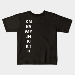 Bang tan name chant KPOP fans Short name Kids T-Shirt